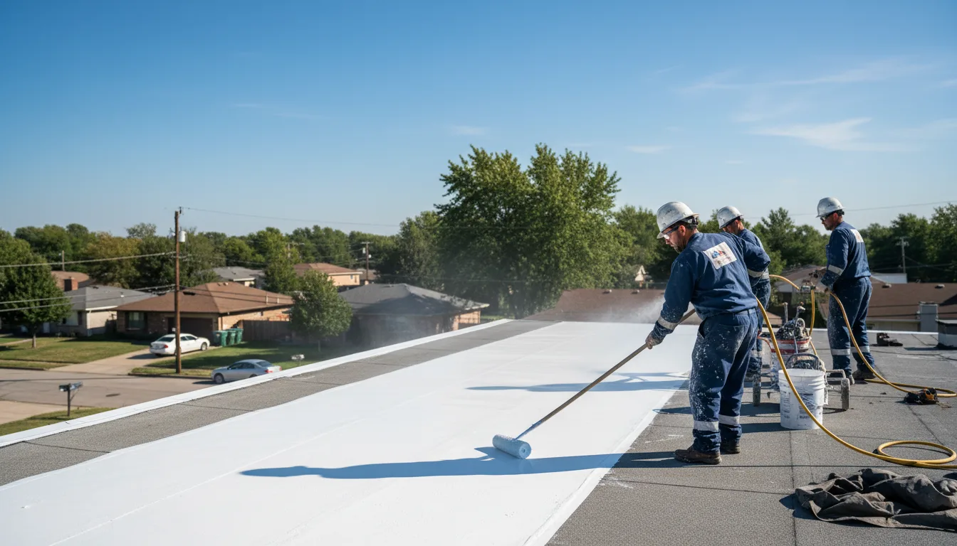 Commercial roof coating in Decker, MI near me